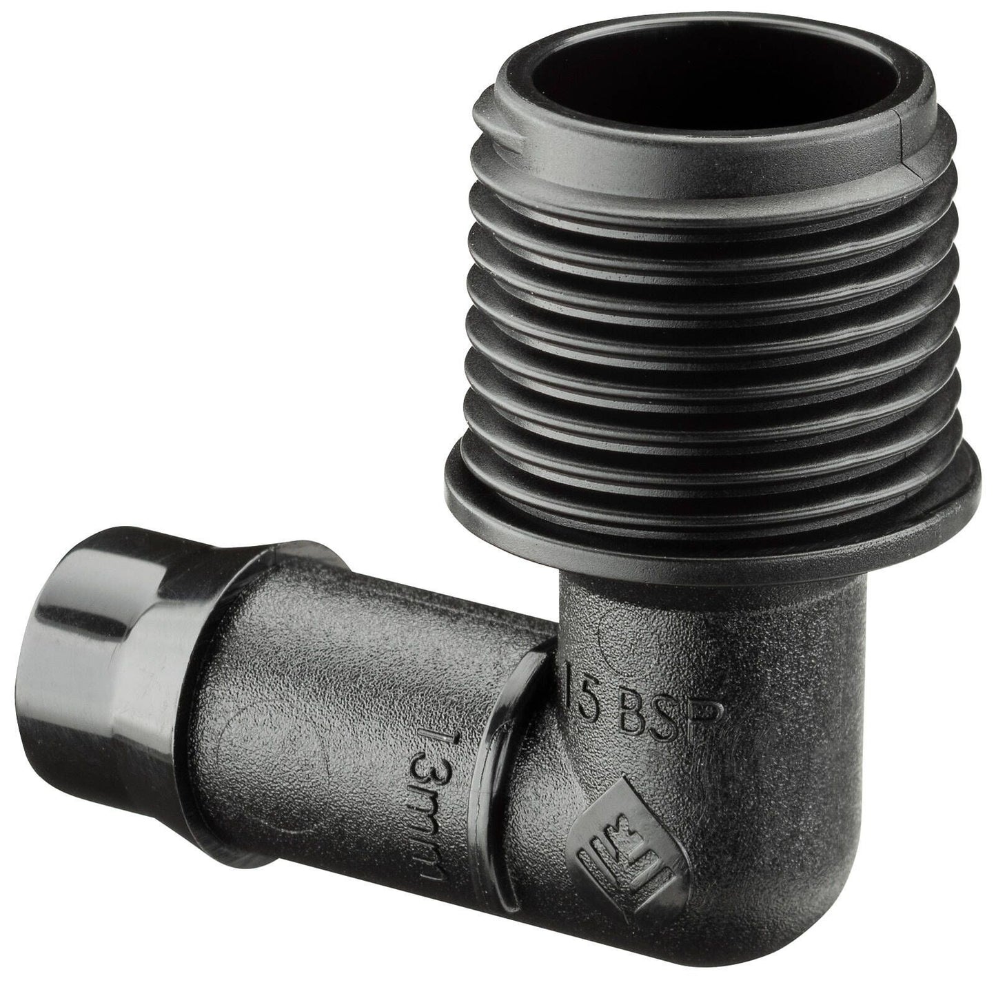 Pope Barbed x 15mm Threaded Elbow - 13mm - 5 Pack