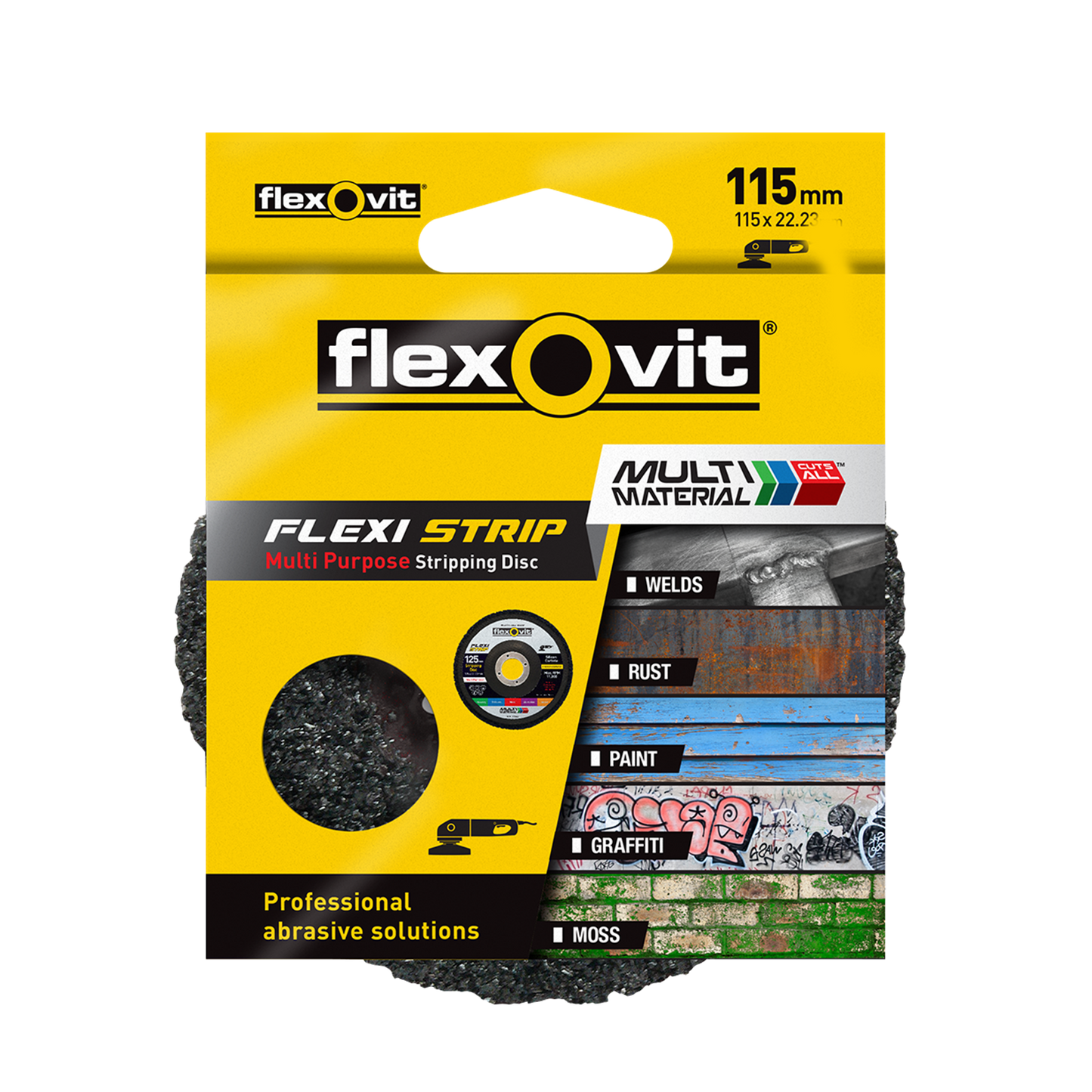Flexovit 115mm Flexi Strip Stripping Disc