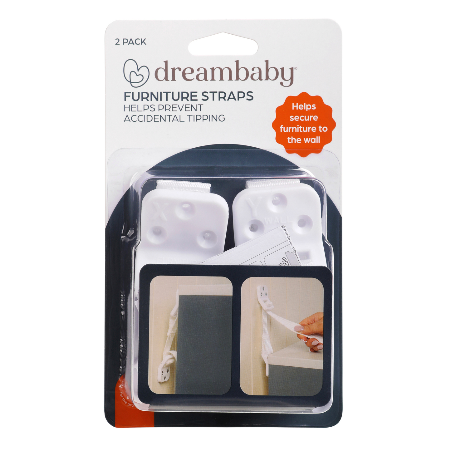 Dreambaby Child Safety Strap - 2 Pack