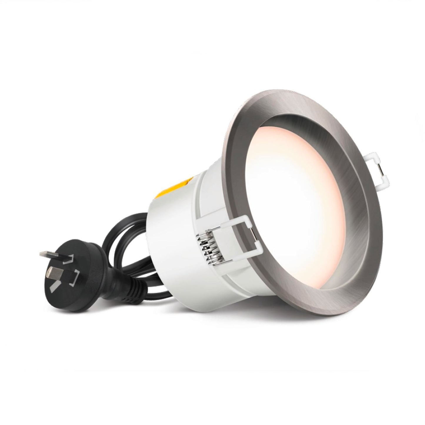 Hpm Dli LED Downlight - 7W - 90mm - Colour Changing - Brushed Chrome