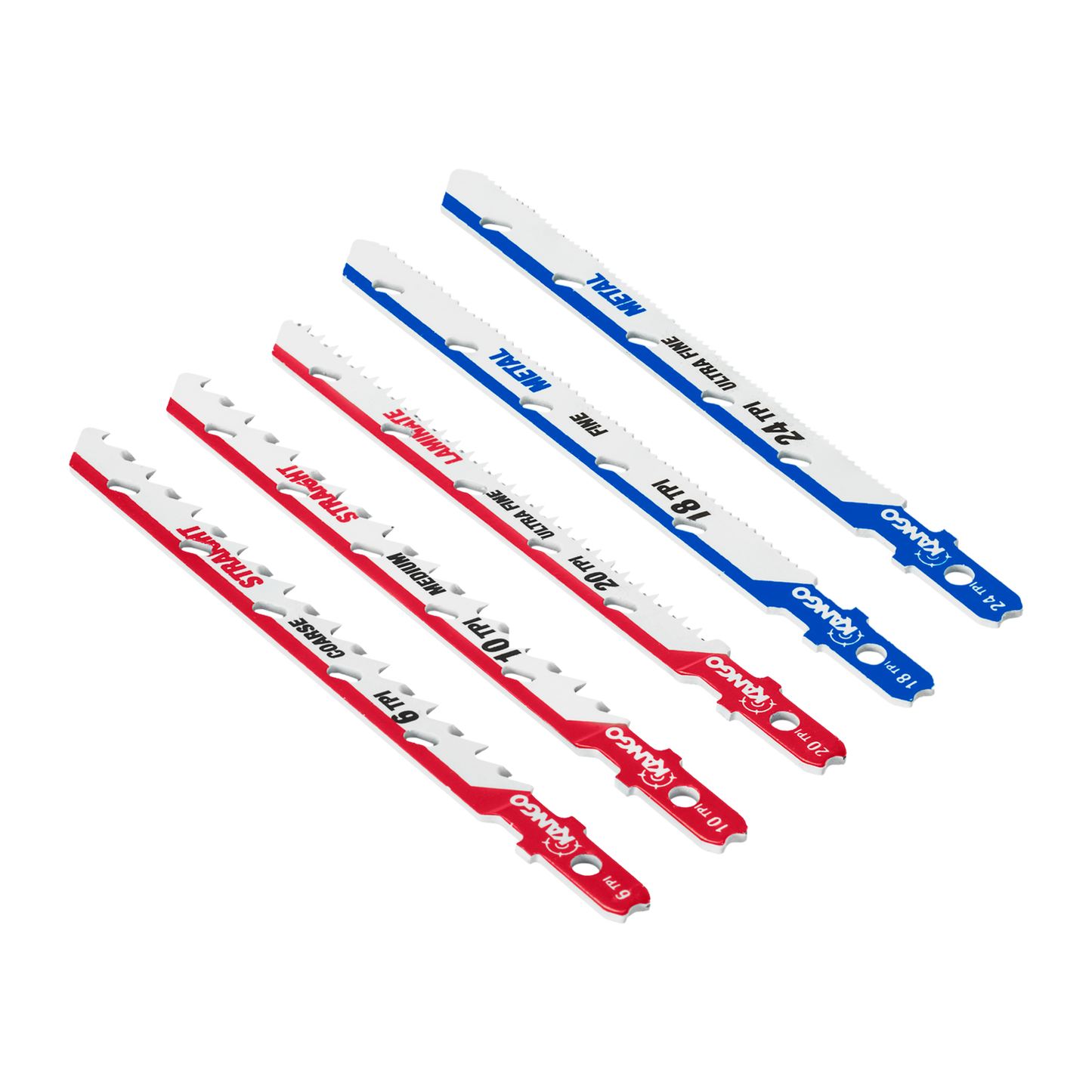Kango All Purpose Jigsaw Blade Set - 10 Piece - 102 x 13 x 124mm