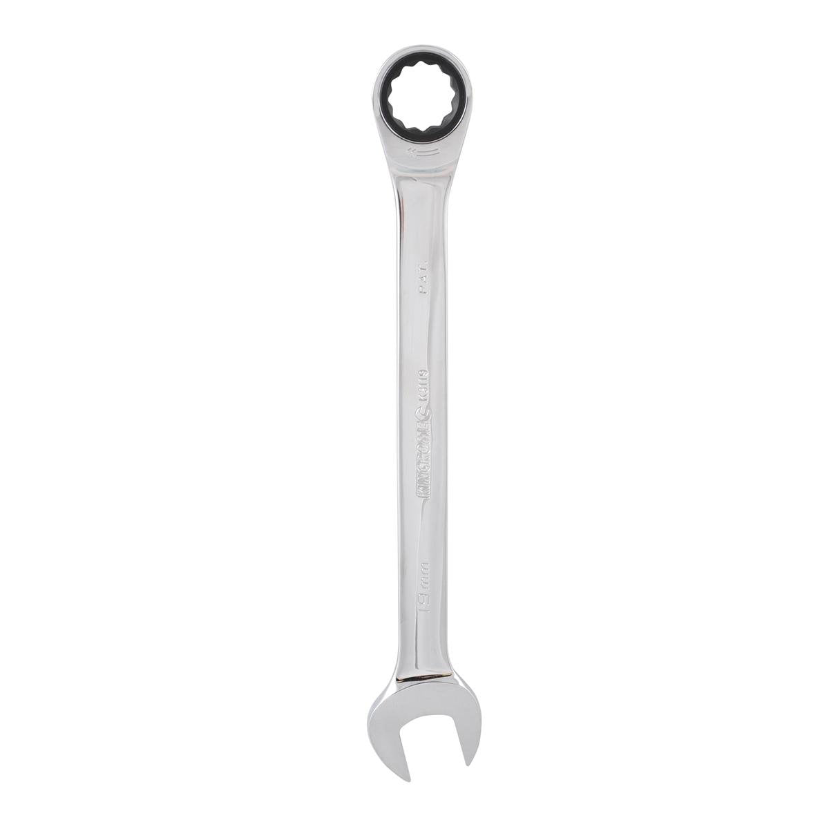 Kincrome Gear Spanner - 19mm - Chrome Vanadium Steel - Ratcheting
