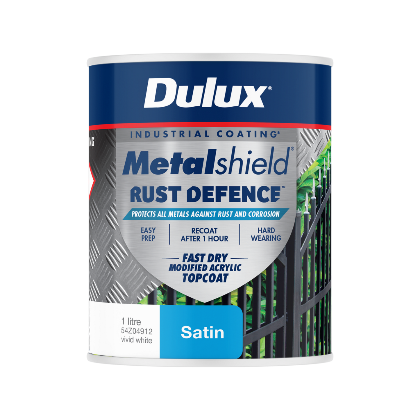 Dulux Metalshield Rust Defence - 1L - White Satin