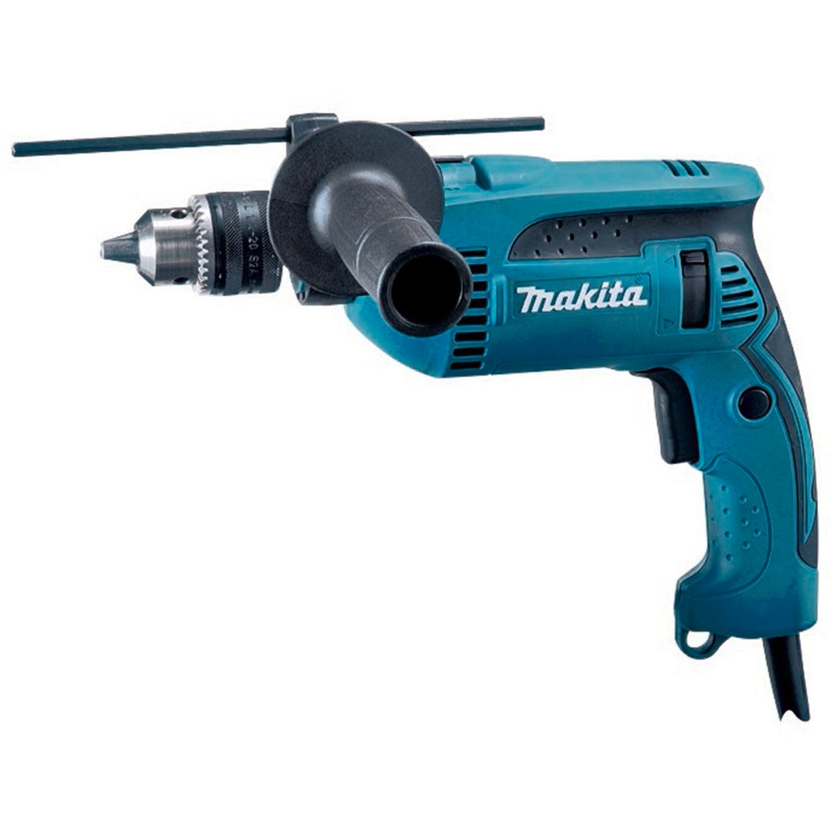 Makita Hammer Drill - 16mm - Metal - Keyed Chuck