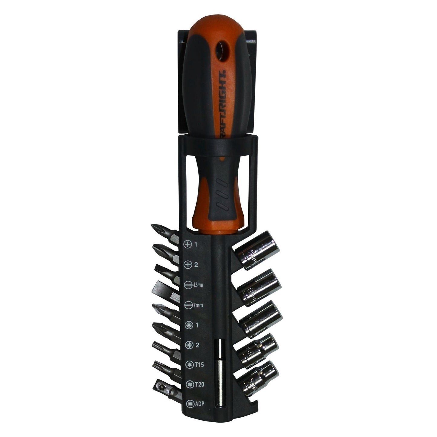 Craftright Screwdriver and Bit Set - 15 Piece - 250 x 70 x 60mm