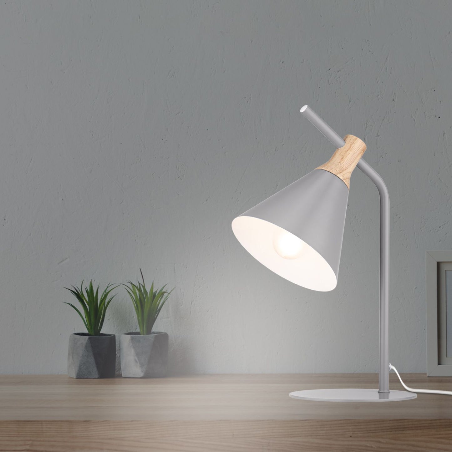 Verve Silver Birch Alston Task Lamp - 150 x 350mm