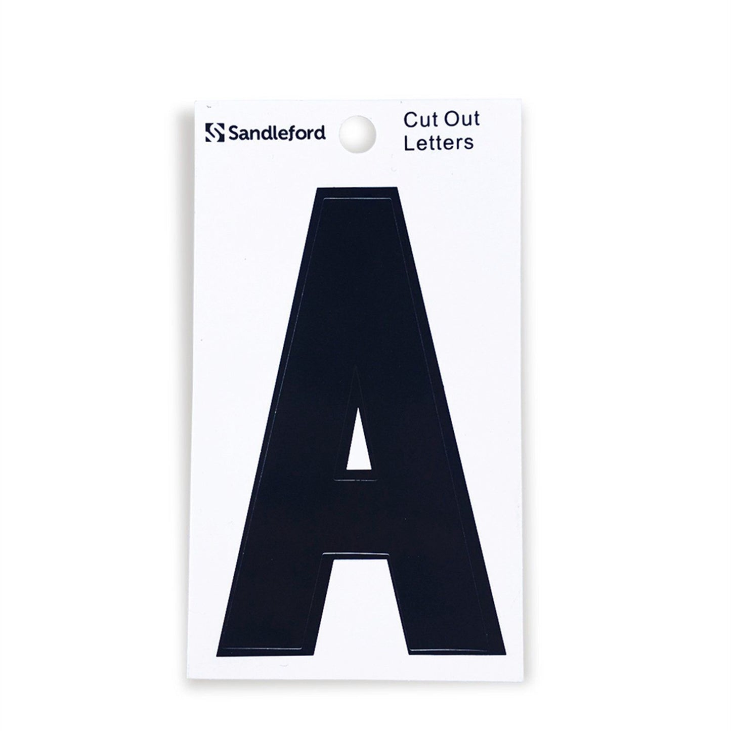 Sandleford Black Cut Out Self Adhesive House Letter A - 85mm