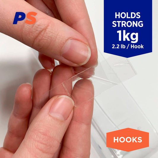Permastik Large Clear Removable Strips 24 Pack