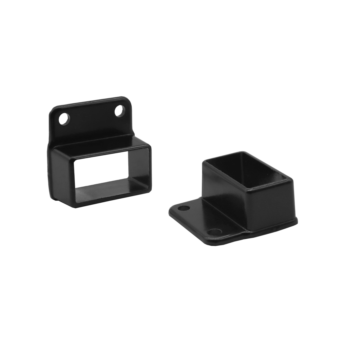 Protectoral Aluminium Balustrade Wall Brackets 2 Pack 50x25mm Black - Durable & Rust-Free