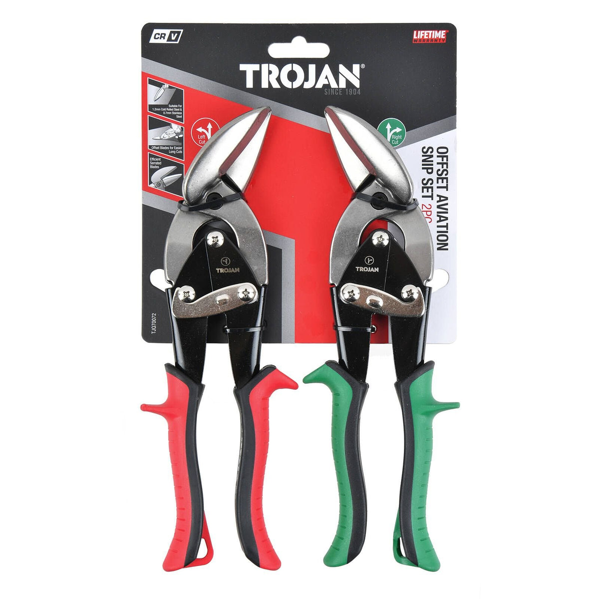 Trojan Offset Aviation Snip Set - 2 Piece