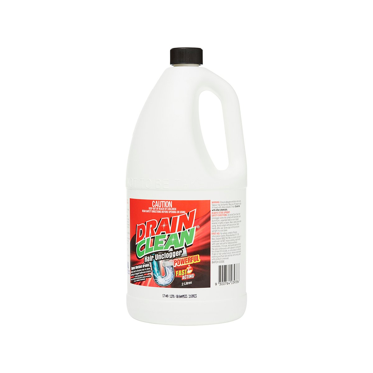 Drain Clean Hair Unclogger - 2L - Fast Acting - Bathroom Use