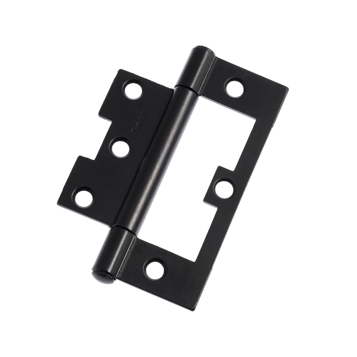 Lane Easy Fit Hinge - 100mm - Steel - Matte Black Finish - 2 Pack