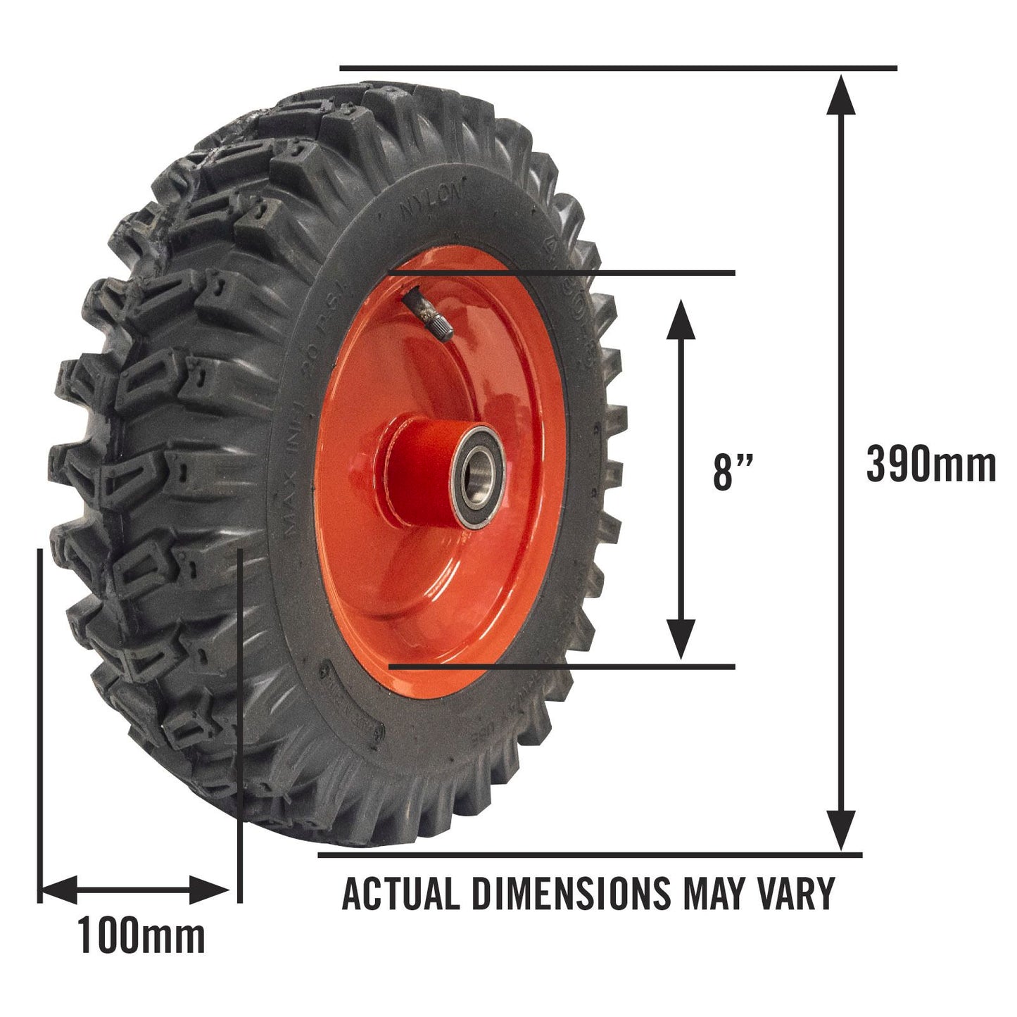 Sherlock Heavy Duty Tread Wheelbarrow Wheel Assembly