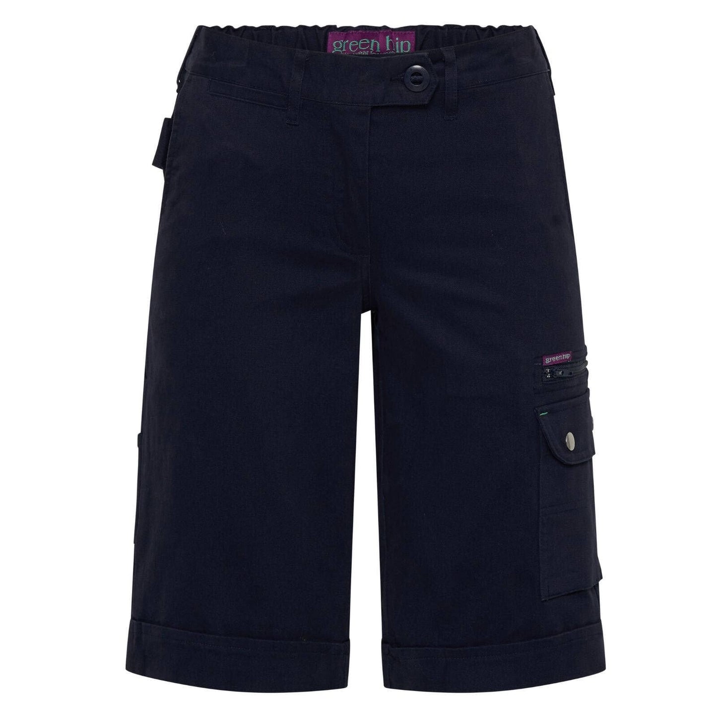 Green Hip Give Cargo Shorts - Black - Size 14
