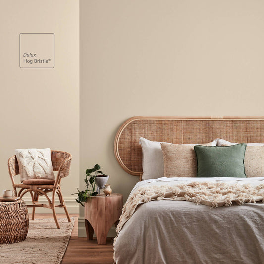 Dulux Wash Wear Low Sheen Interior Paint - 4L - Hog Bristle