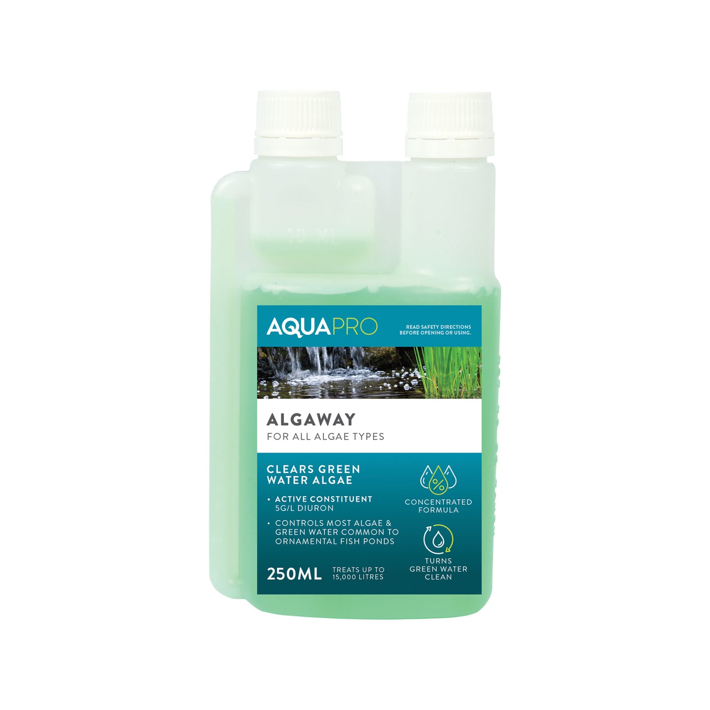 Aquapro 250ml Algaway - For All Algae Type, Teat up to 15000 Litre