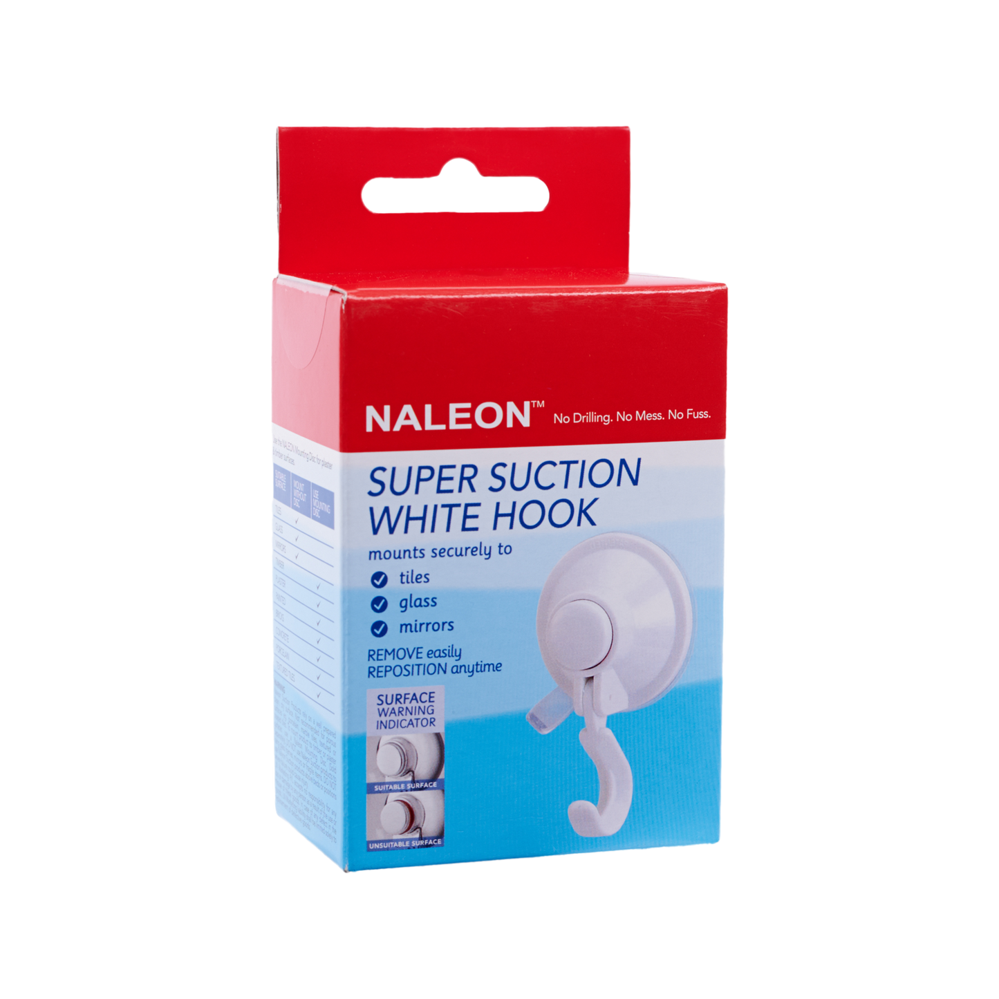 Naleon Super Suction White Hook
