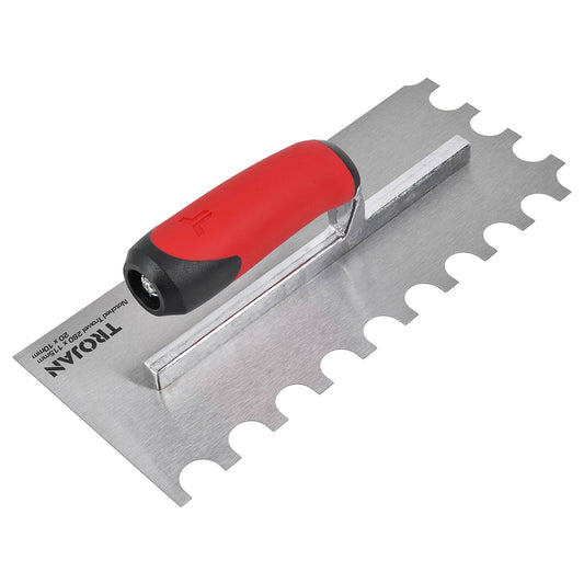 Trojan Half Rounded Notched Plaster Trowel - 280 x 115mm