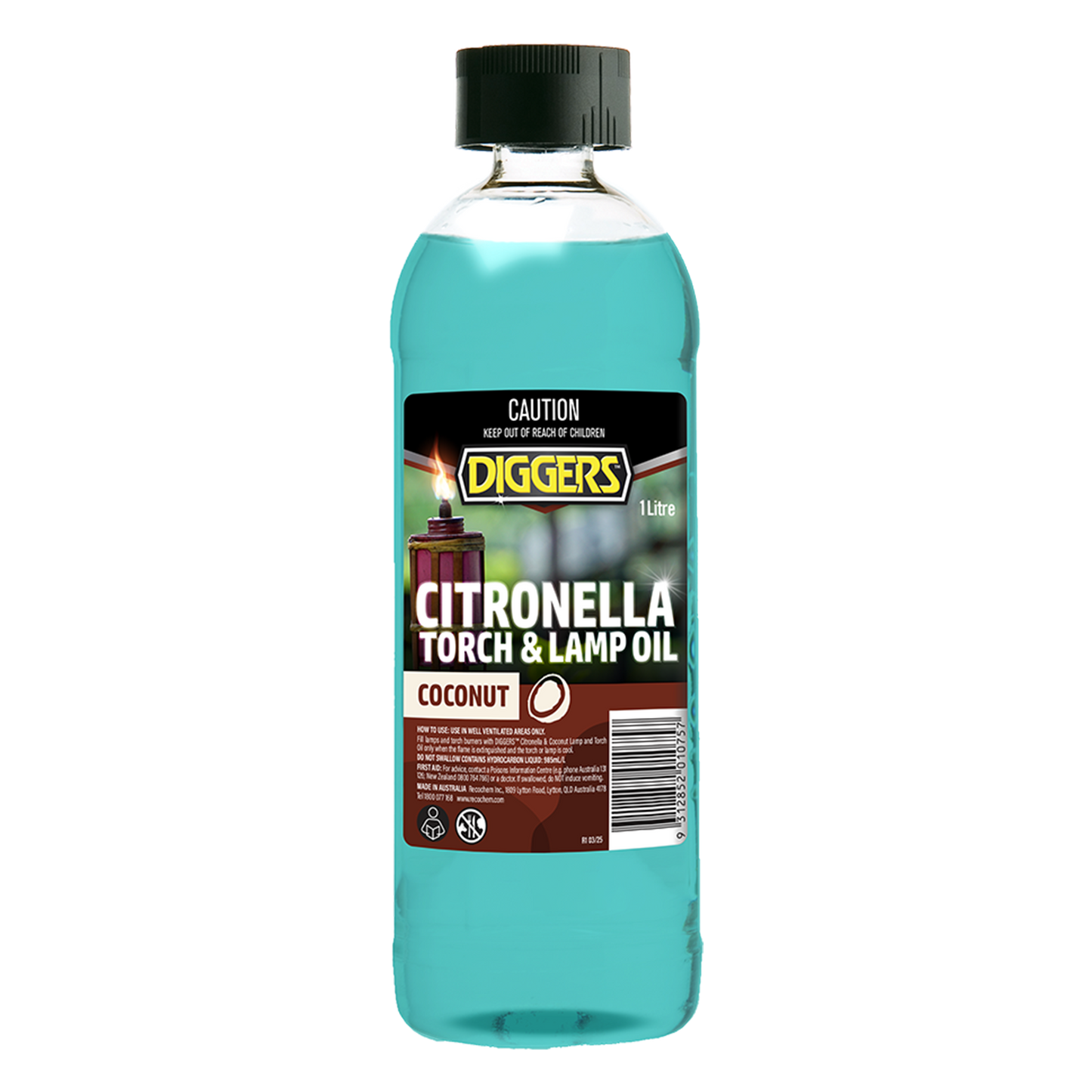 DIGGERS Coconut Citronella Torch And Lamp Oil - 1L