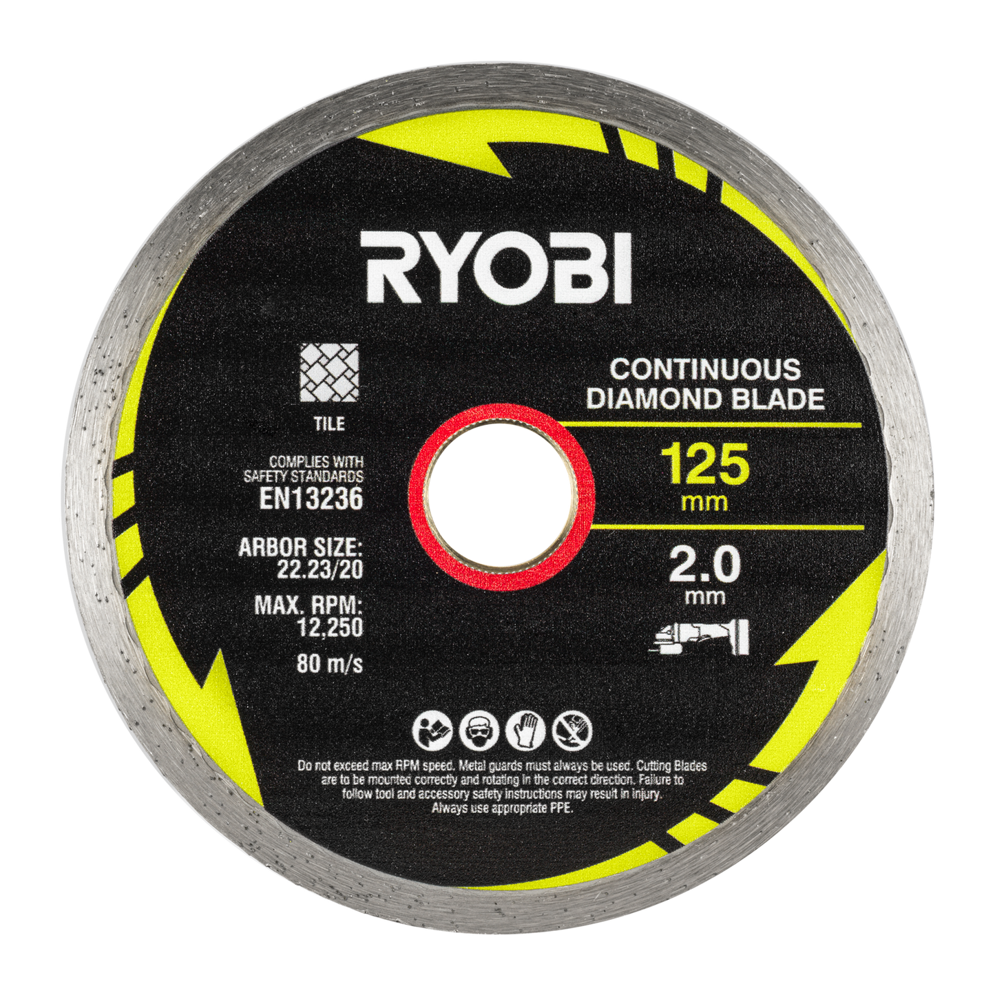 Ryobi Mixed Diamond Blade Set - 125mm - 3 Piece