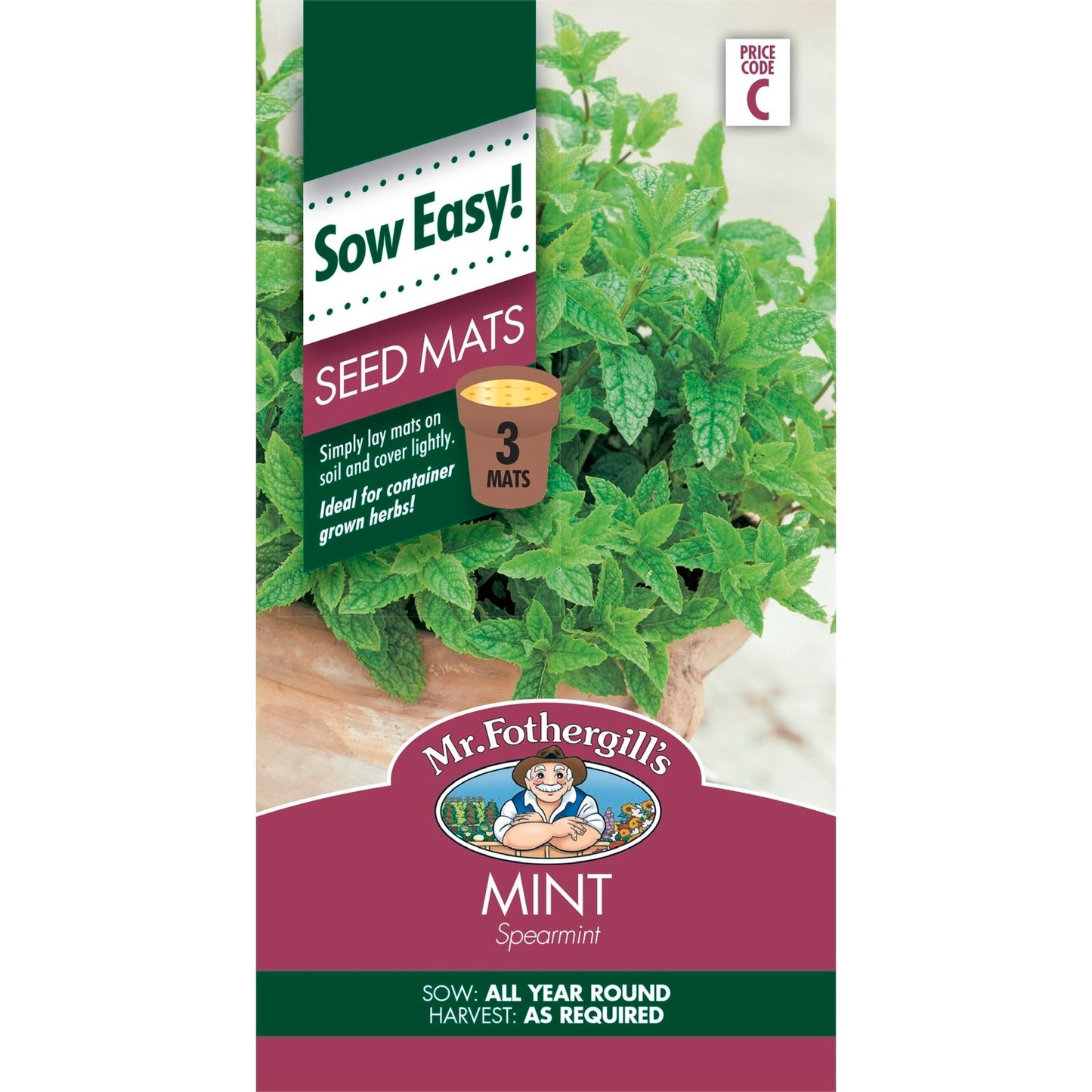 Mr Fothergill Spearmint Seed Mats