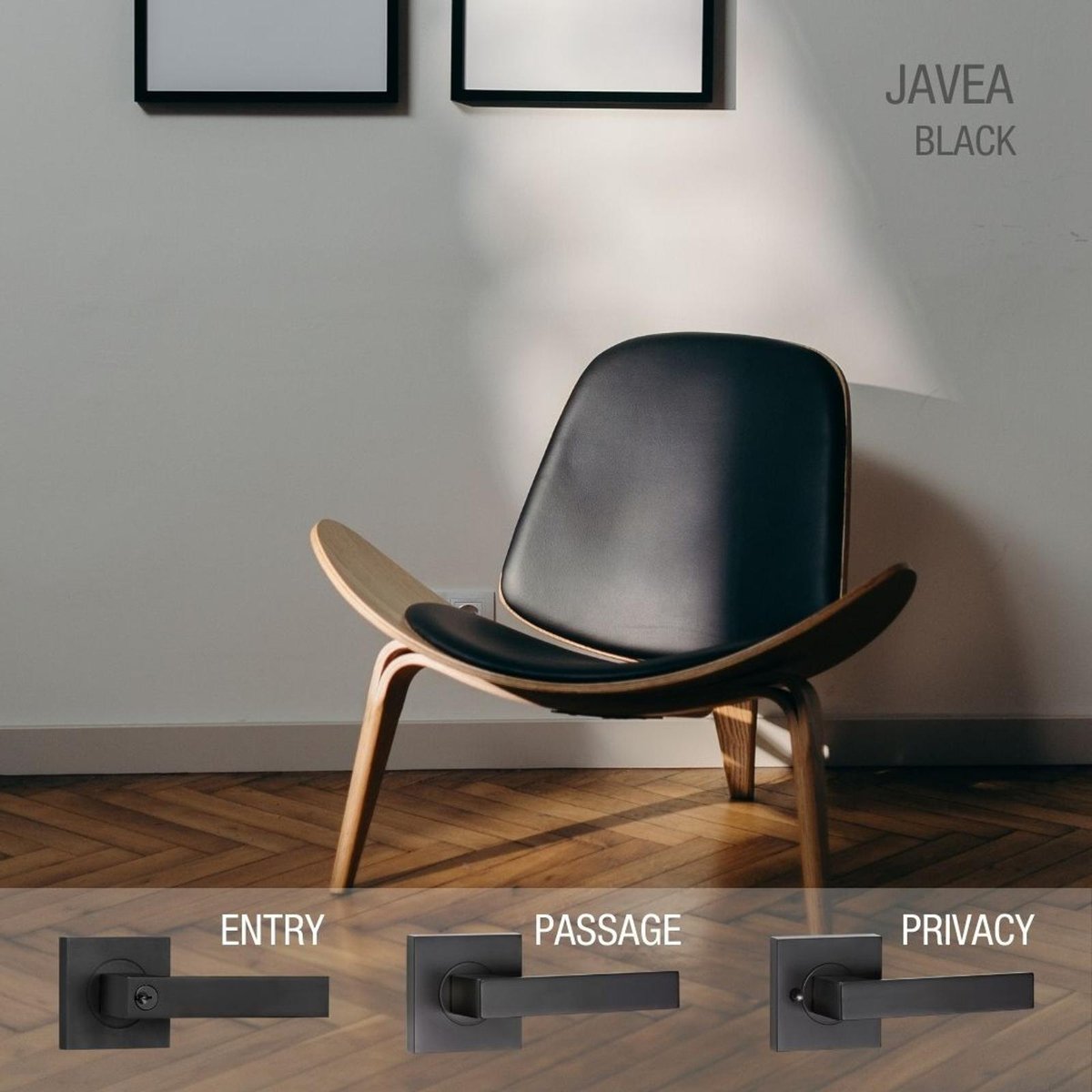 Lemaar Black Javea Security Set - 1 Pack - 65mm x 52mm x 120mm - Black