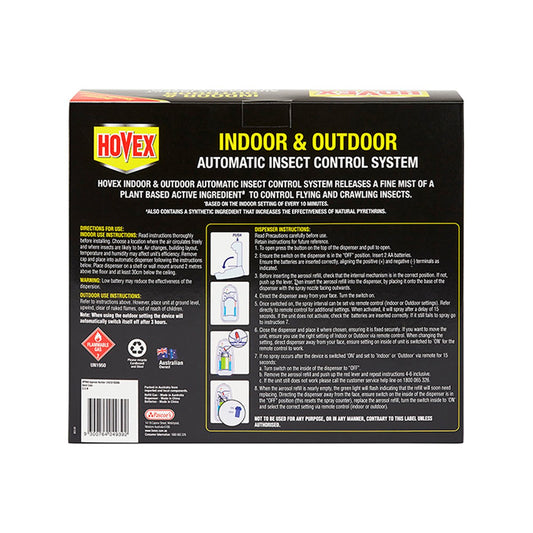 Hovex Indoor & Outdoor Automatic Insect Control System - 2 Pack