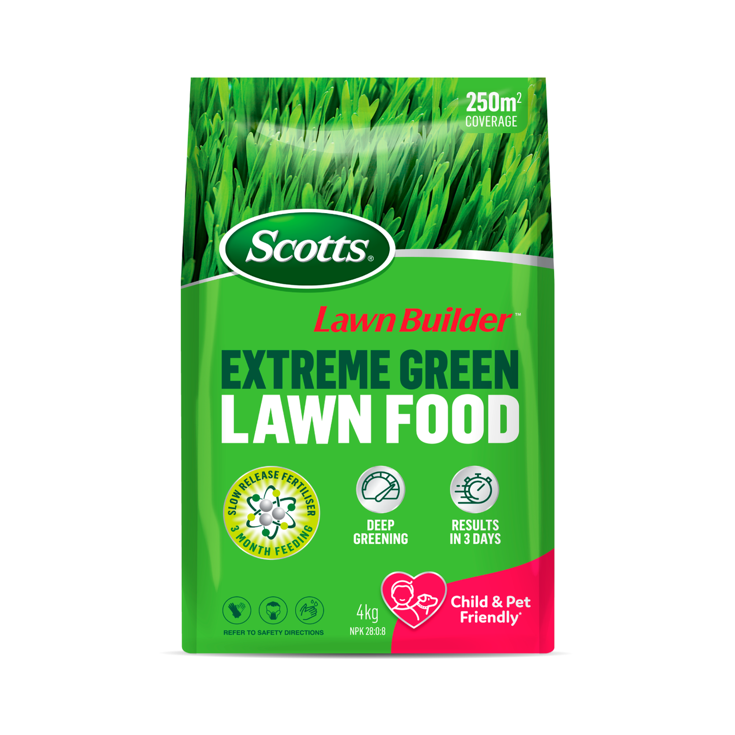 Scotts Lawn Builder Extreme Green Lawn Fertiliser - 4kg