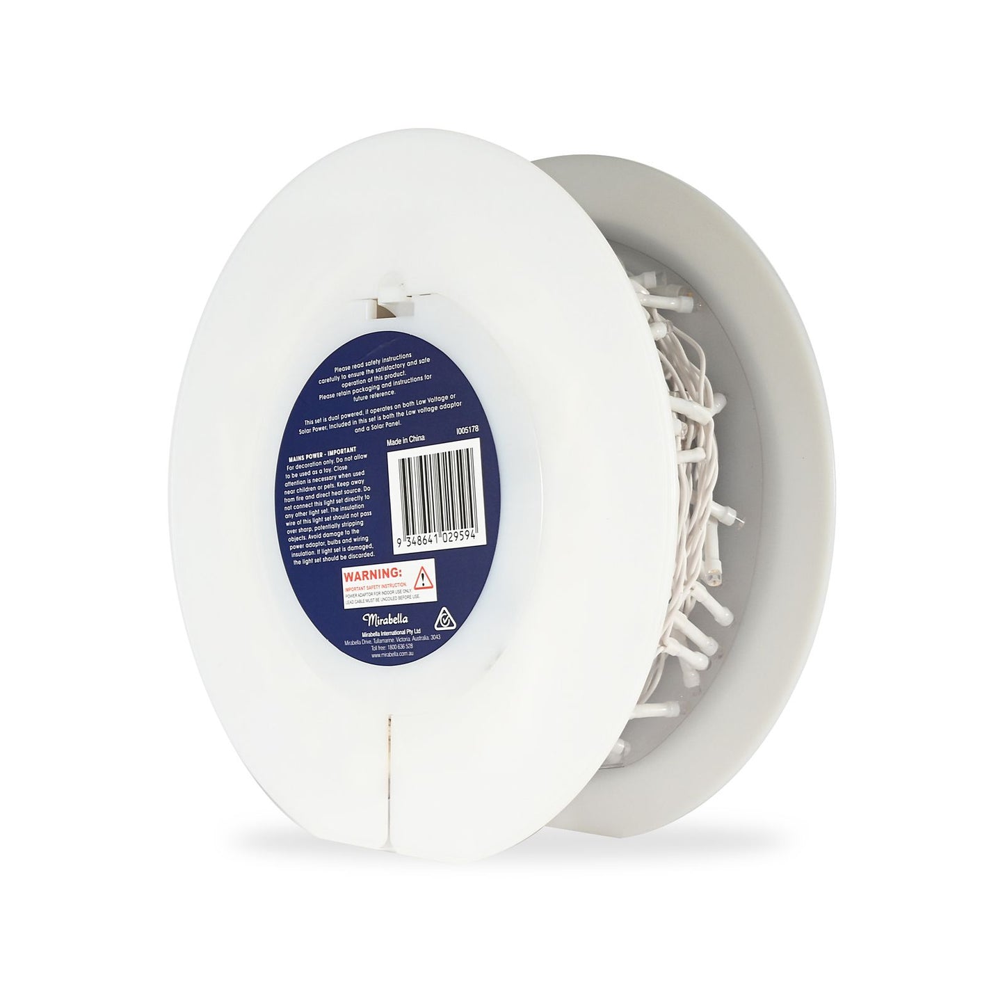 Mirabella 200 Dual Power Fairy Lights - 9.9m - Warm White - Solar Powered