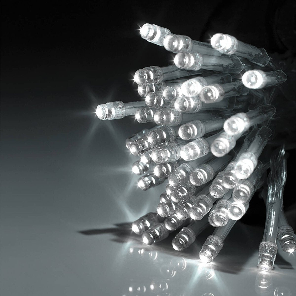 Lytworx 100 Cool White LED Fairy Lights 4.95m Battery Operated