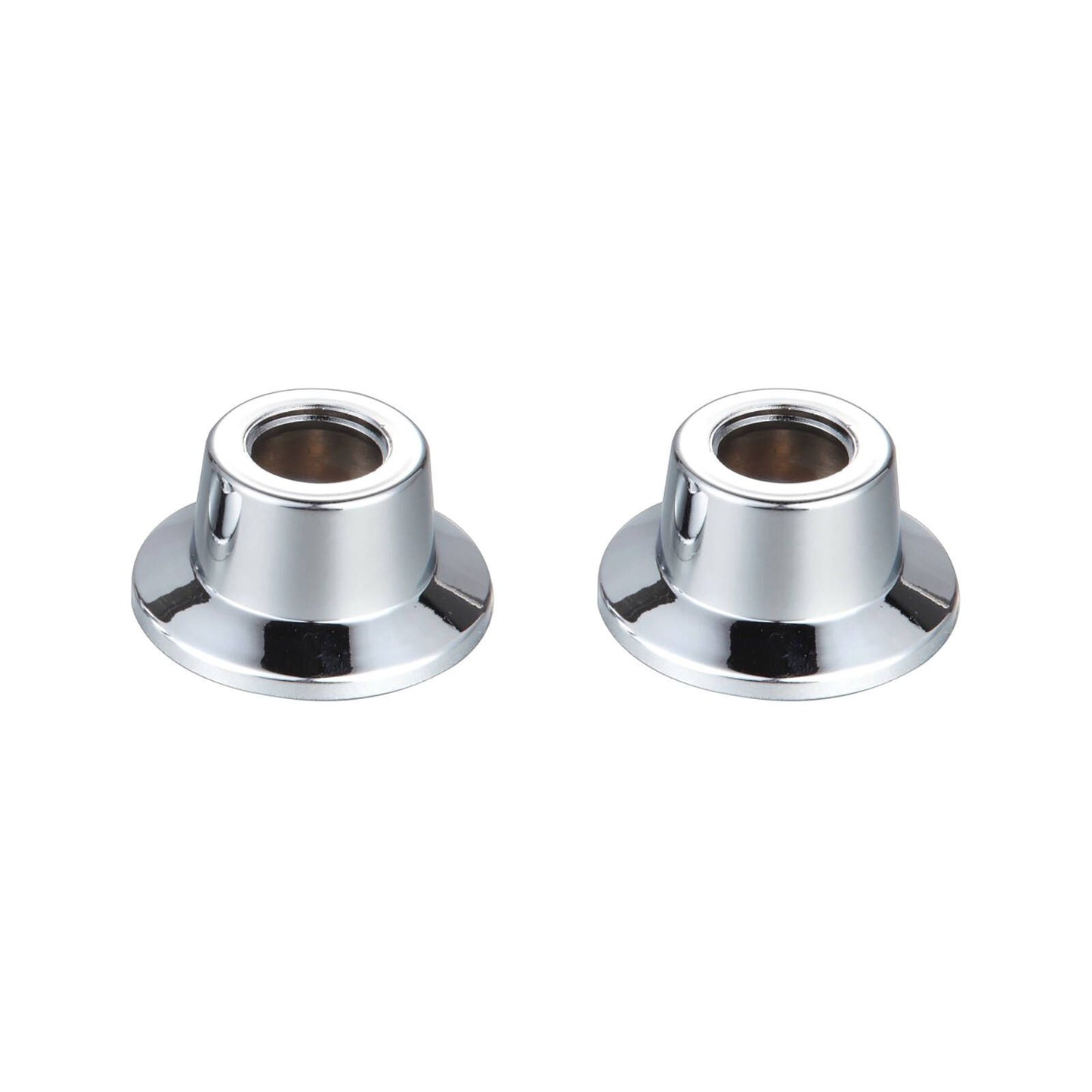 Shaw Mason Chrome Plastic Basin Flange - 65 x 145mm - 2 Pack