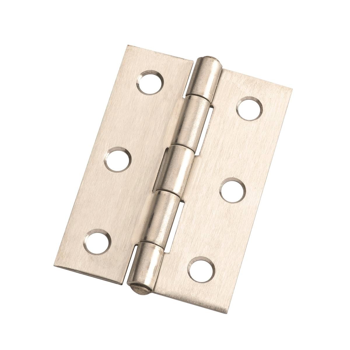 Lane Butt Hinge - 70 x 50 x 1.6mm - Satin Stainless Steel - Corrosion Resistant