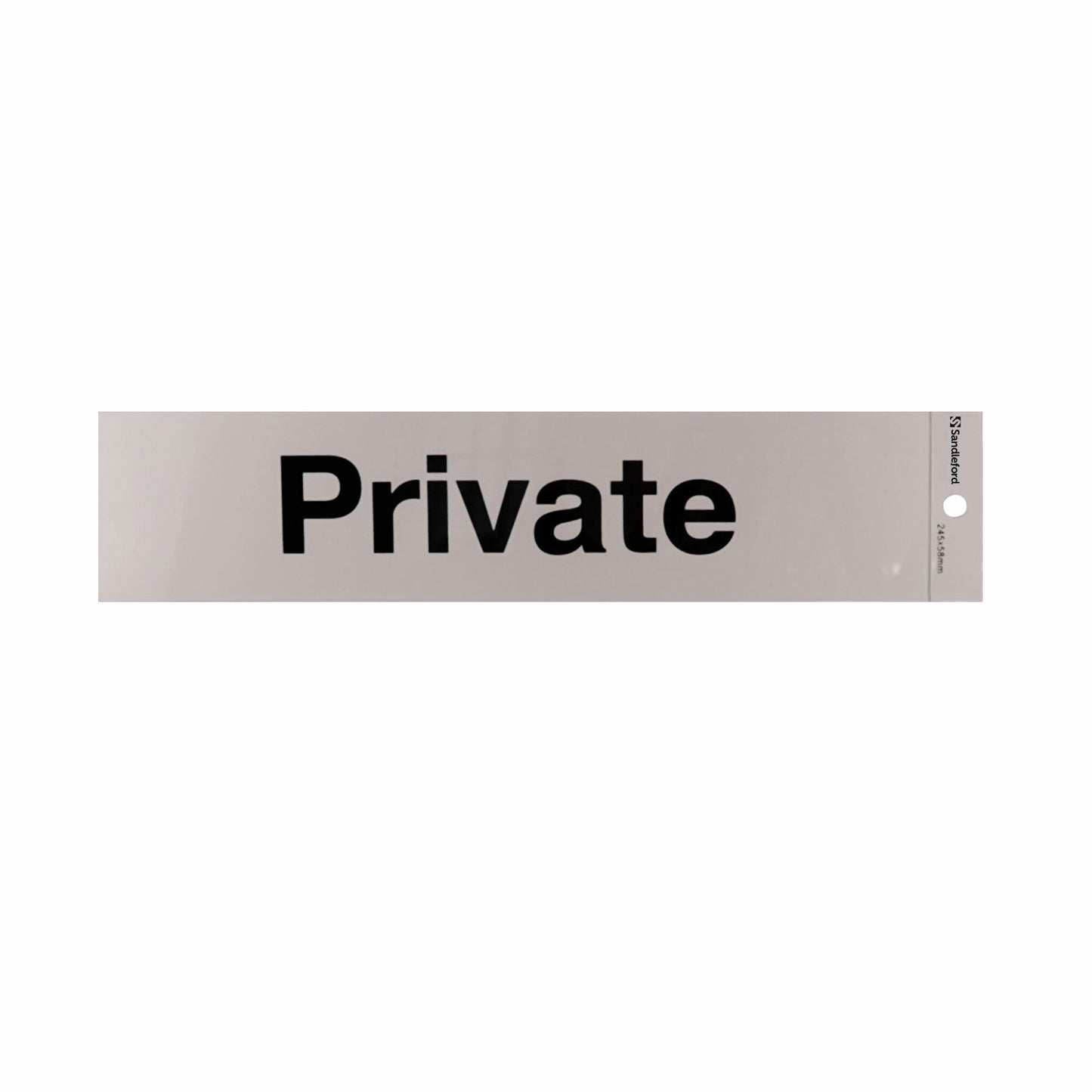 Sandleford Private Self Adhesive Sign - 245 x 58mm