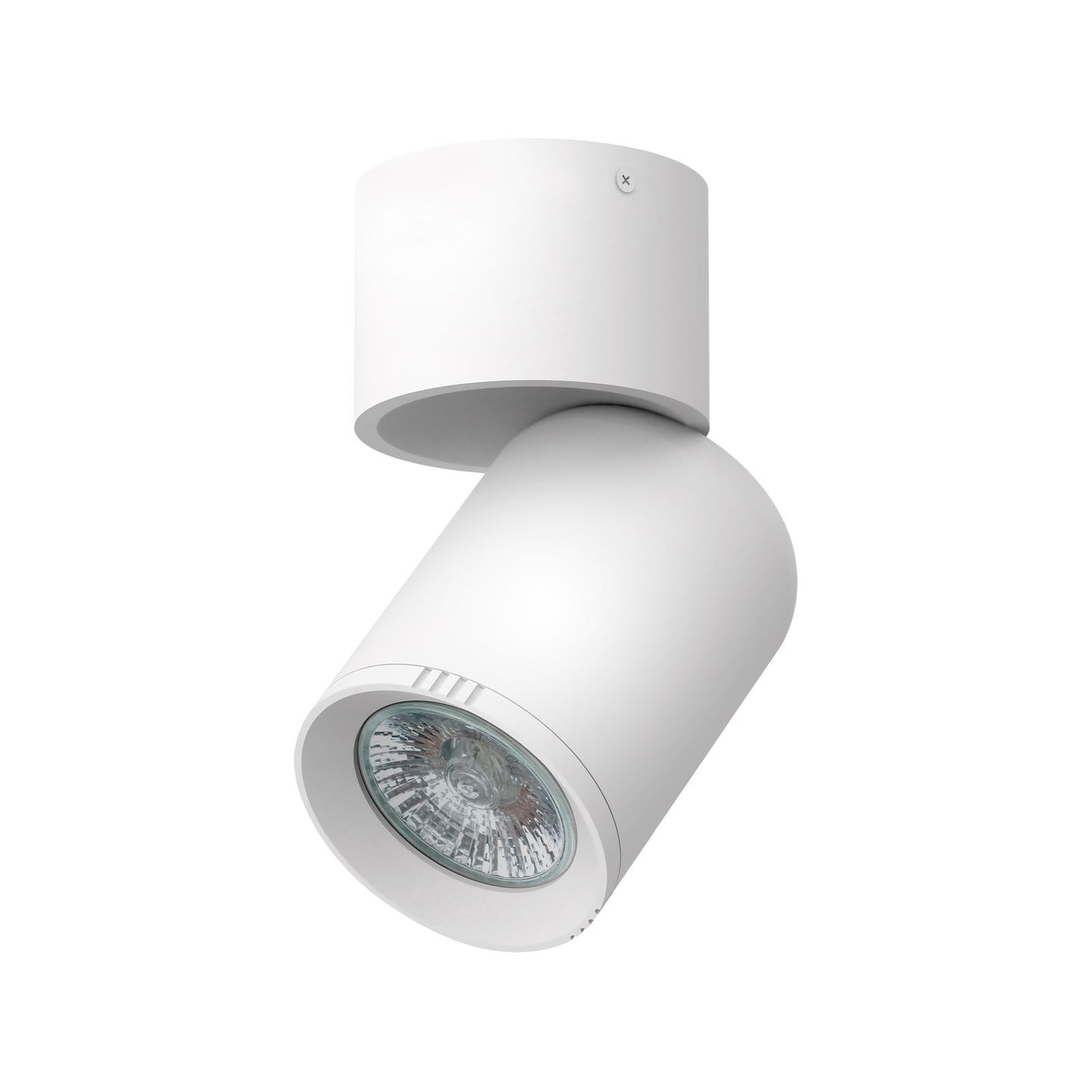 Click Single Head Adjustable GU10 Spotlight - Matte White - 162 x 114mm
