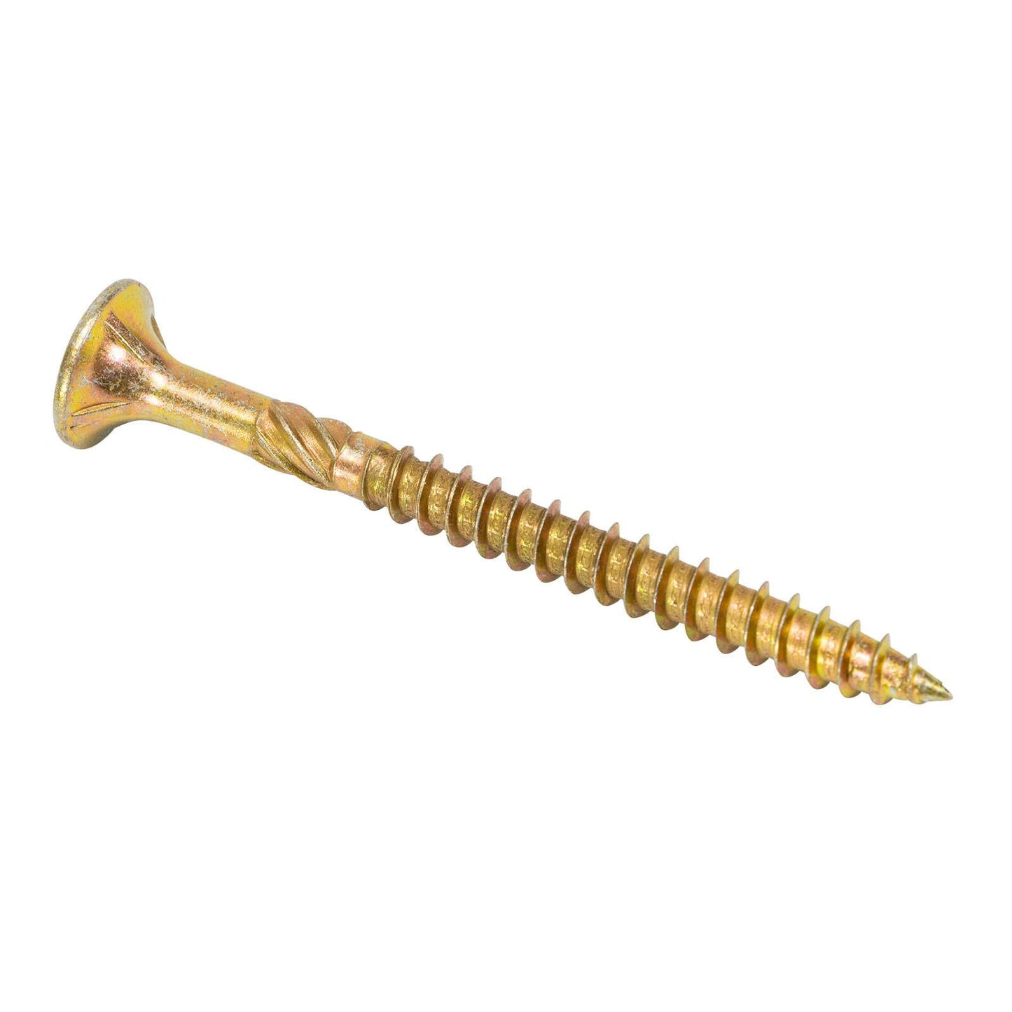 Titan Bugle Batten Screw - 14g x 75mm - Zinc Gold - 25 Pack
