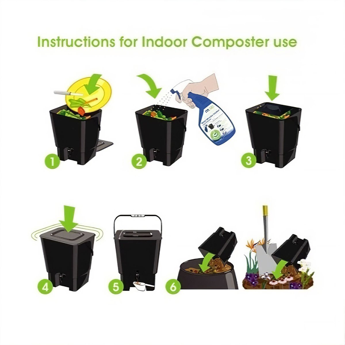 Maze Liquid Bokashi - 500ml - Plastic - Composting & Deodorizing