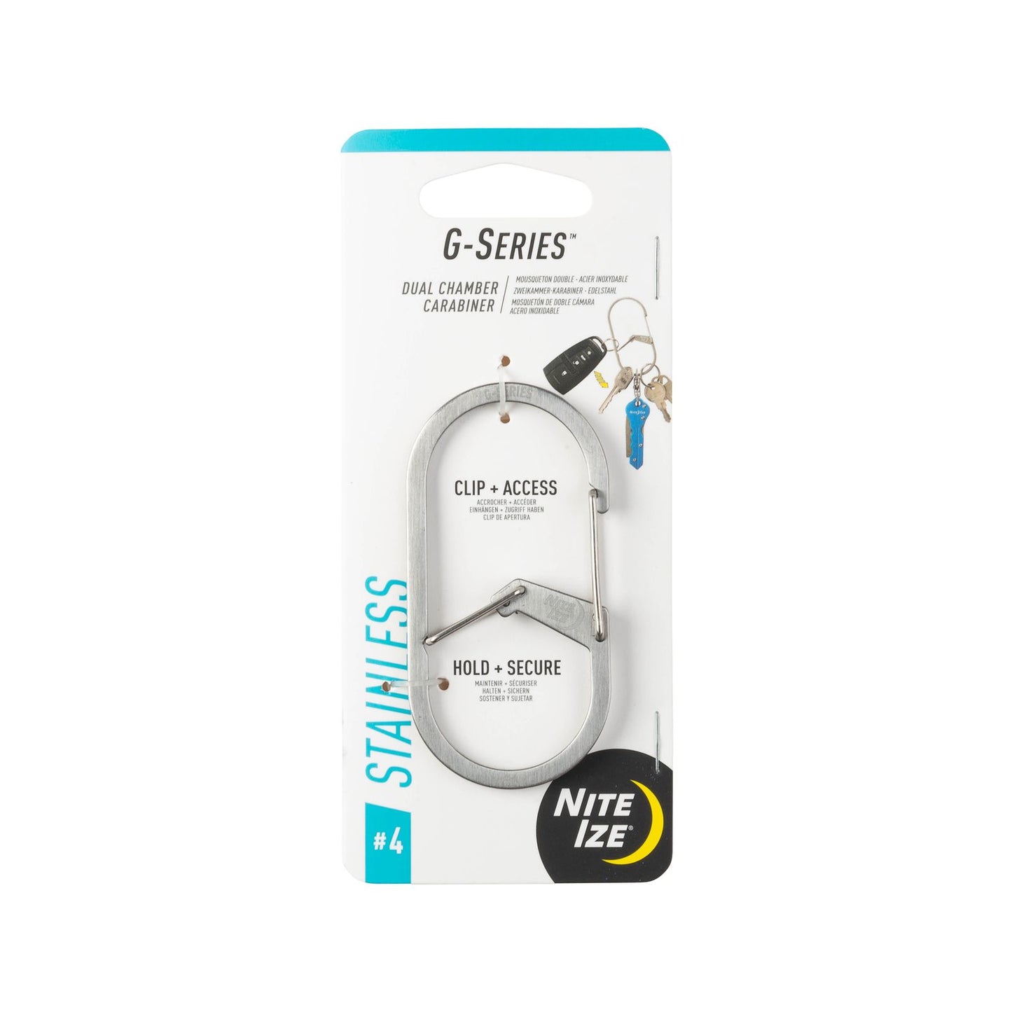 Nite Ize g Series Dual Chamber Carabiner - 38 x 6.5 x 76.2mm