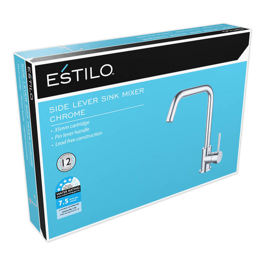 Estilo Side Lever Sink Mixer - 35mm - Chrome