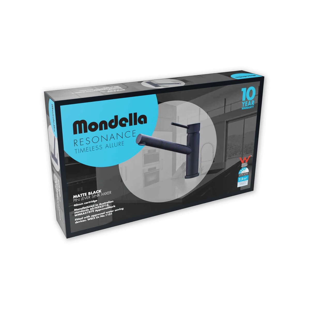 Mondella Resonance Sink Mixer - 40mm - Matte Black - Stylish & Practical