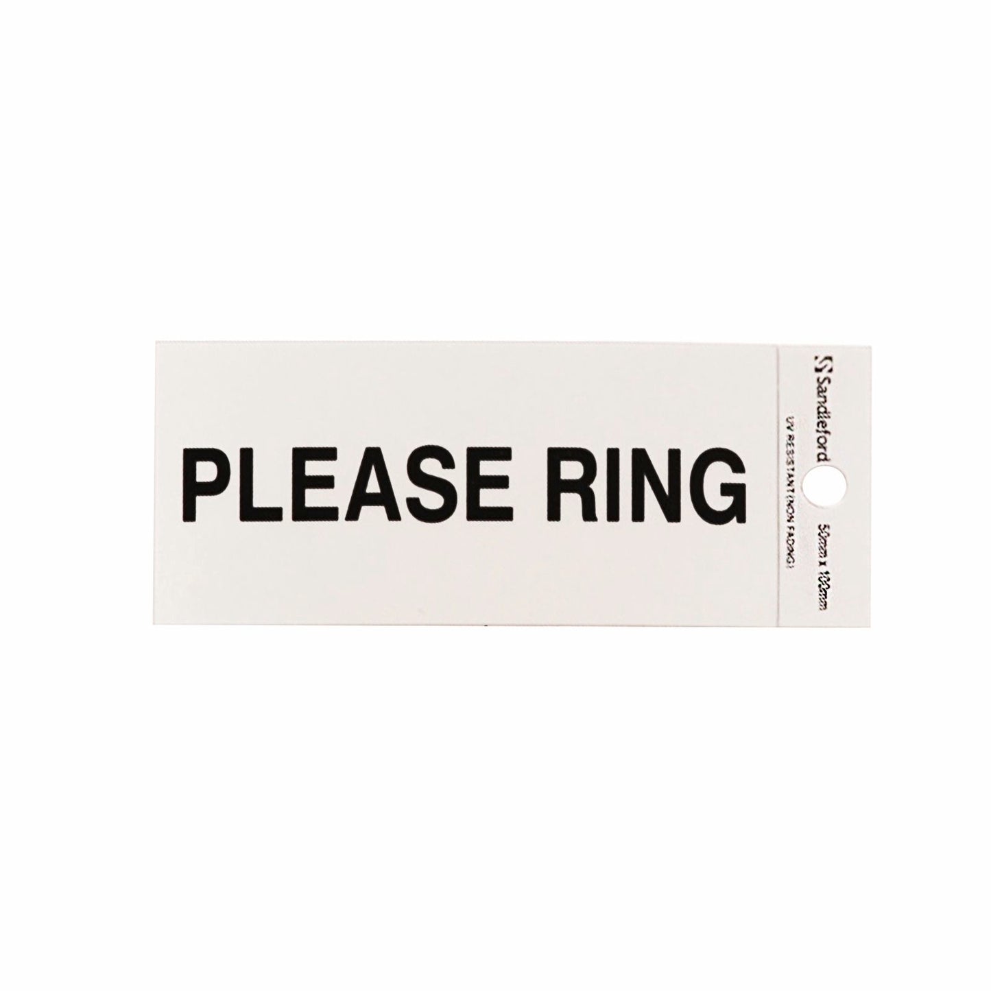 Sandleford Please Ring Sign - 100 x 50mm