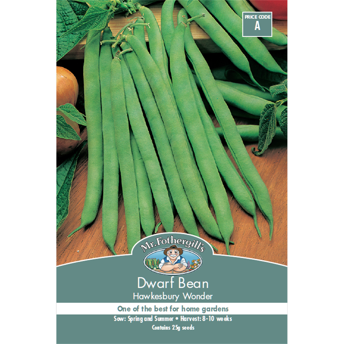 Mr Fothergill Dwarf Bean Seeds 10 Weeks Green High Yield