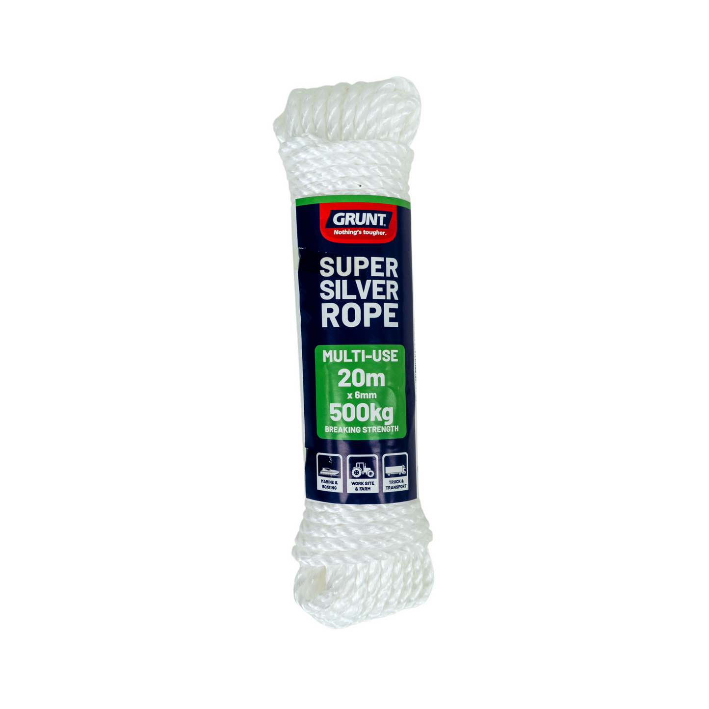 Grunt Super Silver Rope - 6mm x 20m