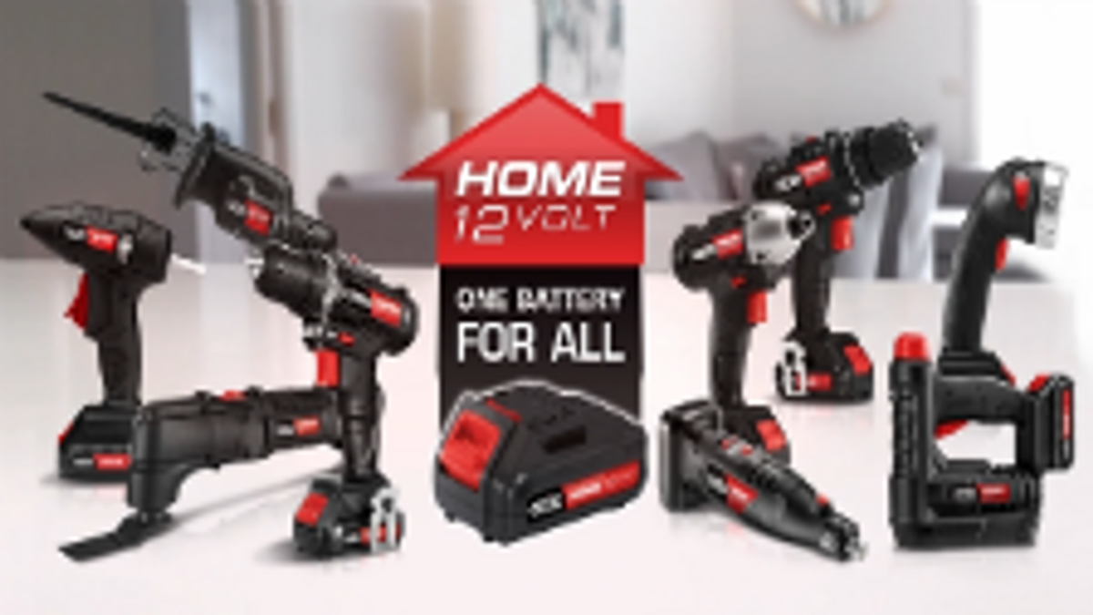 Ozito Home 12V Battery and Charger - 1.5Ah Li-ion - Black Red - ZLCGB-315