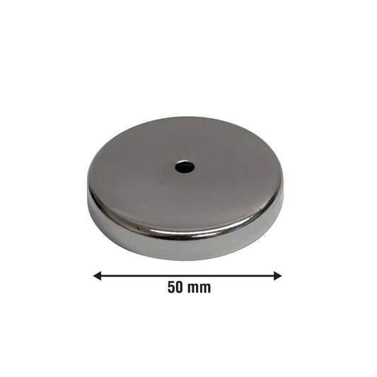 Everhang 50mm Chrome Round Base Magnet Ferrite Durable Low Profile