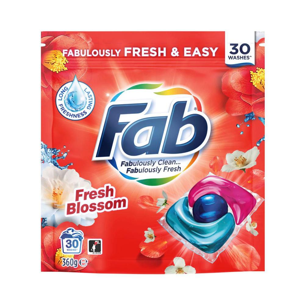 FAB Laundry Capsules Fresh Blossom - 30 Pack