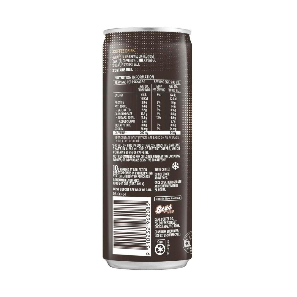 Dare Charged Strong Latte Iced Coffee - 240mL