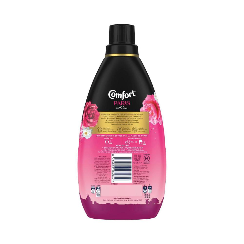 Comfort Paris With Love Fabric Conditioner Rose- Freesia & White Musk - 800mL