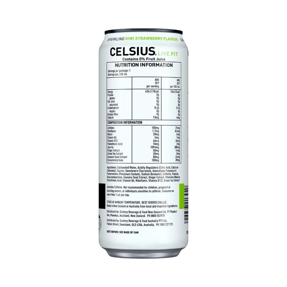 Celsius Energy Drink Kiwi Strawberry - 330mL