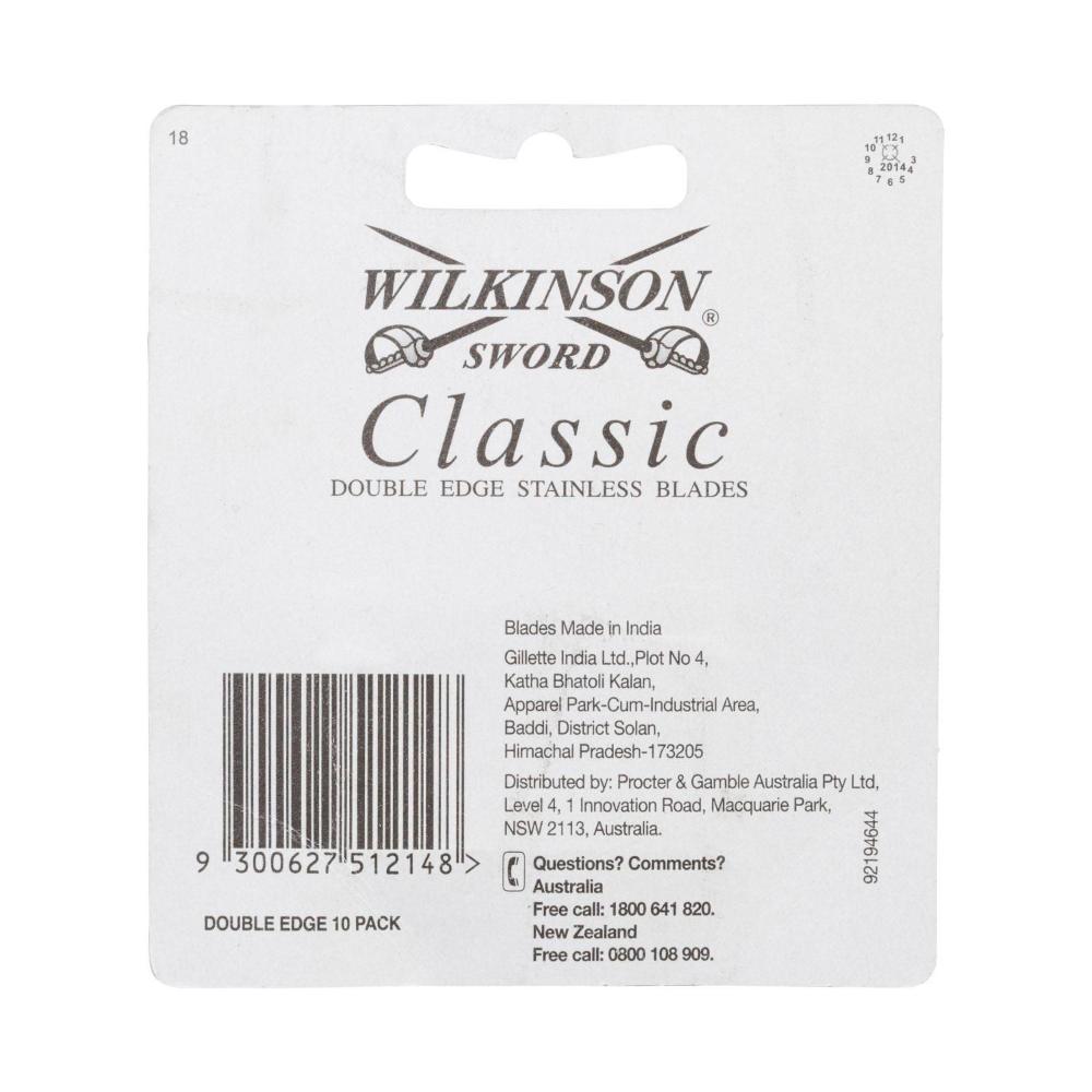 Wilkinson Sword Double Edge Razor Dispenser - 10 pack