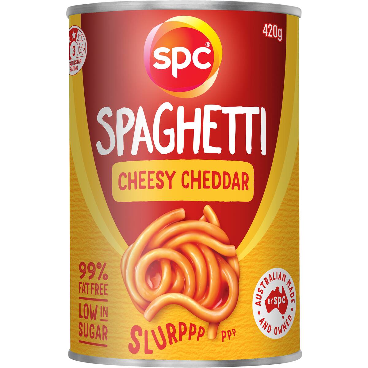 Spc Spaghetti Cheesy Cheddar 420g